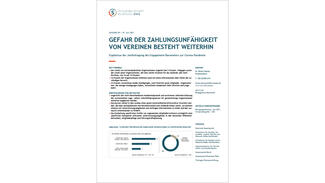 Gefahr der Zahlungsunfähigkeit von Vereinen besteht weiterhin (Cover)