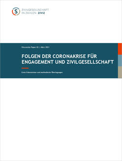 Folgen der Coronakrise für Engagment und Zivilgesellschaft (Cover)