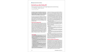 Beitrag in Stiftung&Sponsoring 1/2022: Wie Foresight-Prozesse die nachhaltige Organisationsentwicklung von Stiftungen stärken können (Preview)