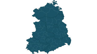 Ostdeutschland (Landkarte)
