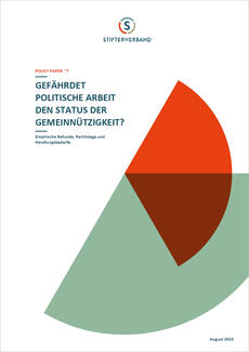 Gefährdet politische Arbeit den Status der Gemeinnützigkeit? (Cover)