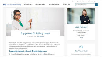 Beitrag von Jana Priemer im Blog "Aus- und Weiterbildung"